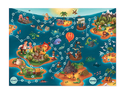 Игра настольная "Карта Сокровищ" Квест по чтению.