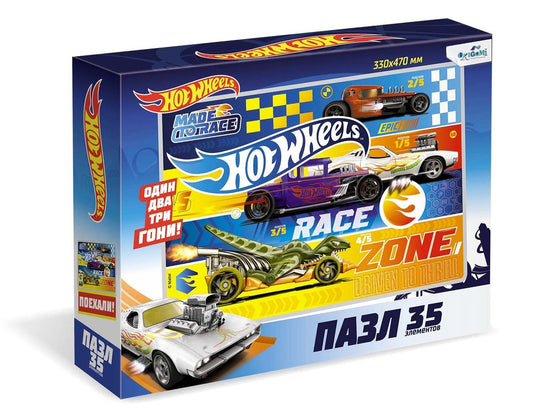 Hot Wheels.Пазл-35гиг. Гонка, 05855