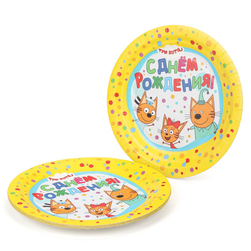 Sacs à provisions ТРИ КОТА 6 pièces, 18 cm, paquet avec du papier, 3 pièces ЧУДО ПРАЗДНИК в кор.96наб