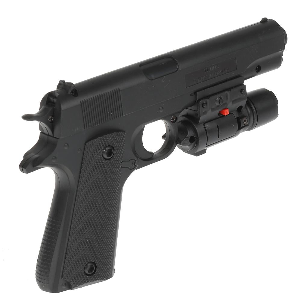 Pistolet (п) avec laser. прицелом, с пульками в пак. dans le cor.2*120шт