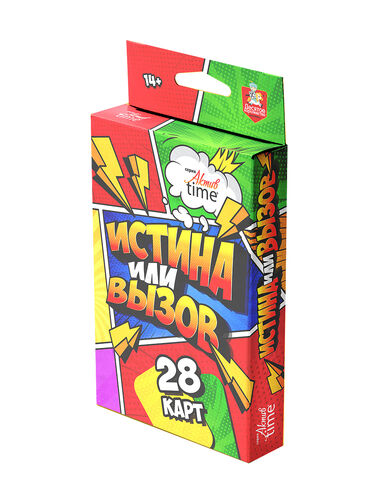 Jeu "Истина или Вызов" Temps d'action 14+ (28 cartes)
