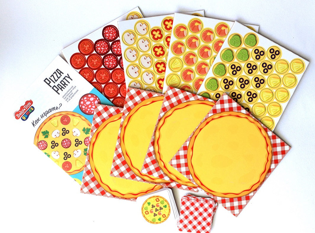 Игра настольная "Pizza Party" Baby Toys в кор.14шт