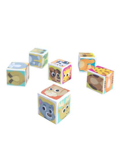 Jouets pour bébés en plastique, jouets pour bébés, "Зверопутаница", 6 pièces (12 personnes)