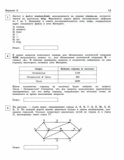 Босова. Информатика 9кл. Подготовка к ОГЭ к Пр. 1 и 2 ФПУ 22-27