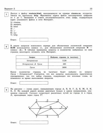 Босова. Информатика 9кл. Подготовка к ОГЭ к Пр. 1 и 2 ФПУ 22-27