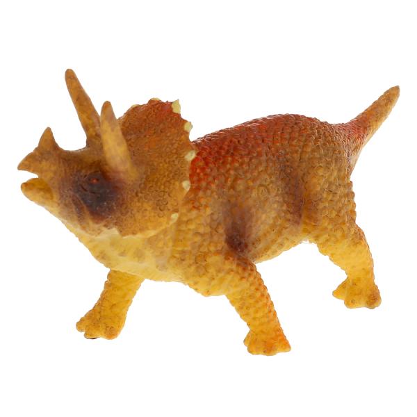 Jeu de plastique pour enfants, dinosaure, trisératops, 11,5*4*5,5 cm, indien. boîtes d'affichage dans le cor.2*72