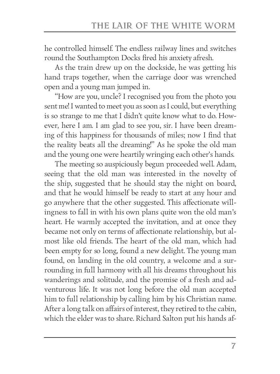 Le repaire du ver blanc = Логово Белого червя: на англ.яз