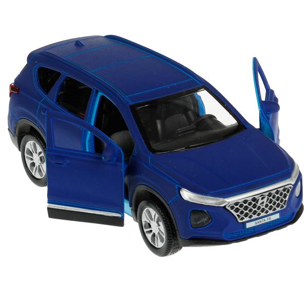 Machine en métal HYUNDAI SANTAFE SOFT 12 cm, double, bagage, inerw, СИНИЙ, kor. Parc technologique dans le cor.2*36шт