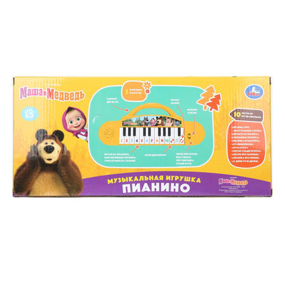 Пианино Маша и Медведь 40 песен, стихов и звуков.кор.бат Умка в кор.60шт