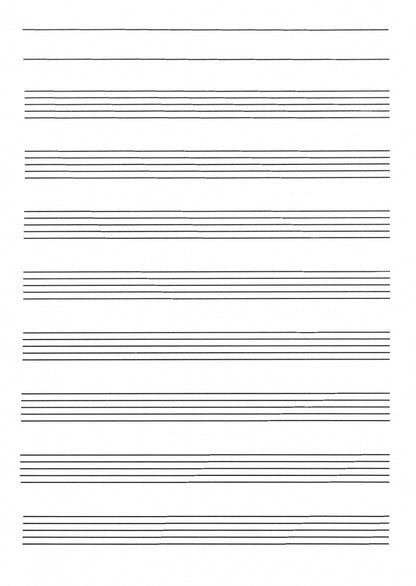 Тетрадь для нот: для младших классов ДМШ и ДШИ