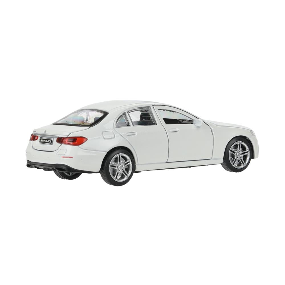 Машина металл MERCEDES-BENZ classe e amg 12см, дв,баг,ин,белый, кор. Parc technologique dans le cor.2*36шт
