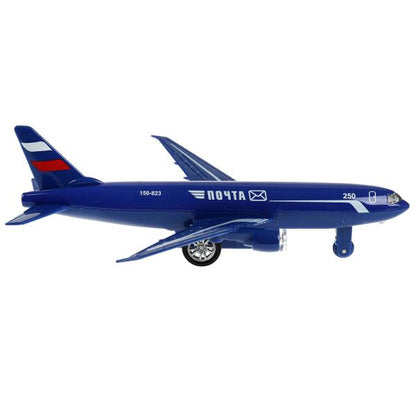 1792842-R2 340640 Модель металл свет-звук САМОЛЕТ ПОЧТА 18,5 см, инерция, кор. Технопарк в кор.2*60ш