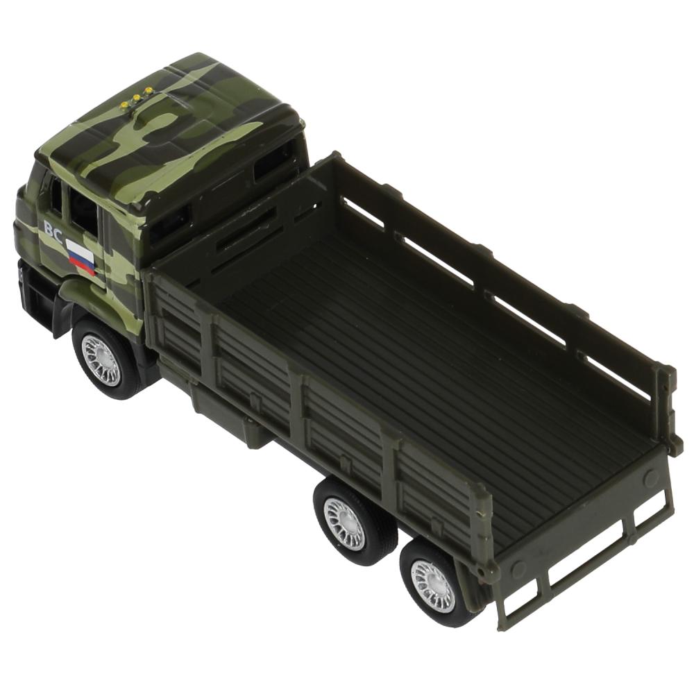 Machine métallique KAMAZ, 12 cm, dv., sac, iner.+dor. знаки, кор. Parc technologique en cor.2*24шт