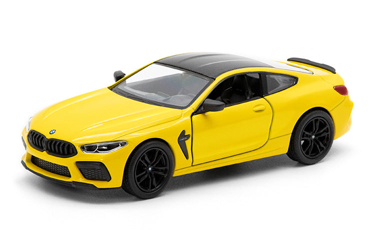 Kinsmart. Modèle art.КТ5425/4 "BMW M8 Competition Coupé" 1:38 (желтая) инерц.