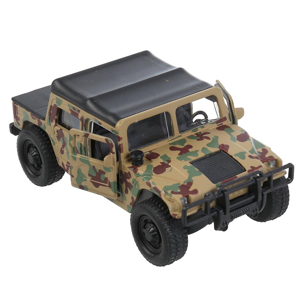 Machine en métal HUMMER h1 вс ПИКАП, 11 см, дв., баг., инер.+пушка, кор Технопарк в кор.2*12шт