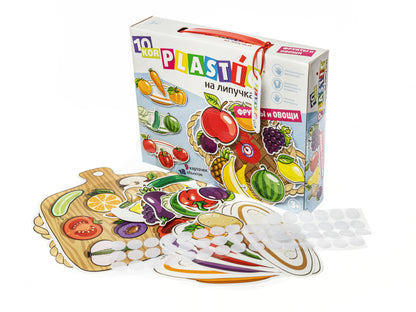 Пластик на липучках "Фрукты и овощи" 10KOR PLASTIC