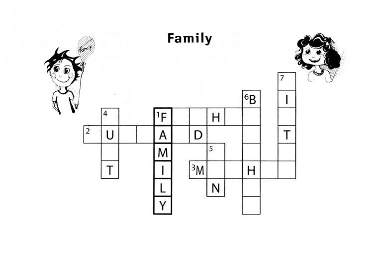 Веселые кроссворды по английскому языку для нач.шк