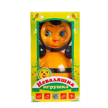 Игрушка-неваляшка Пчелка (22 см) артикул 6С-011 в художественной упаковке, EAN - 4620005410114