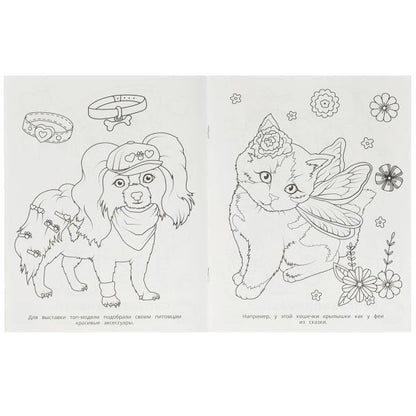 Стильные питомцы. Super-puper раскраска. 195х255мм. Скрепка. 16 pièces. Умка в кор.50шт