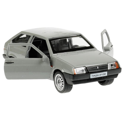 Machine en métal LADA-2108/21099 АВТОКЛАССИКА 12 см, двер, баг,ин,асс,disп. Технопарк уп-12шт в кор.6уп