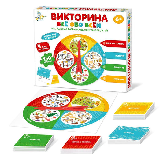 Игра настольная Викторина "Все обо всем"