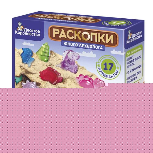 Раскопки "17 ARTEFACTOVS" (2 dinosaures, 15 мелких ракушек)