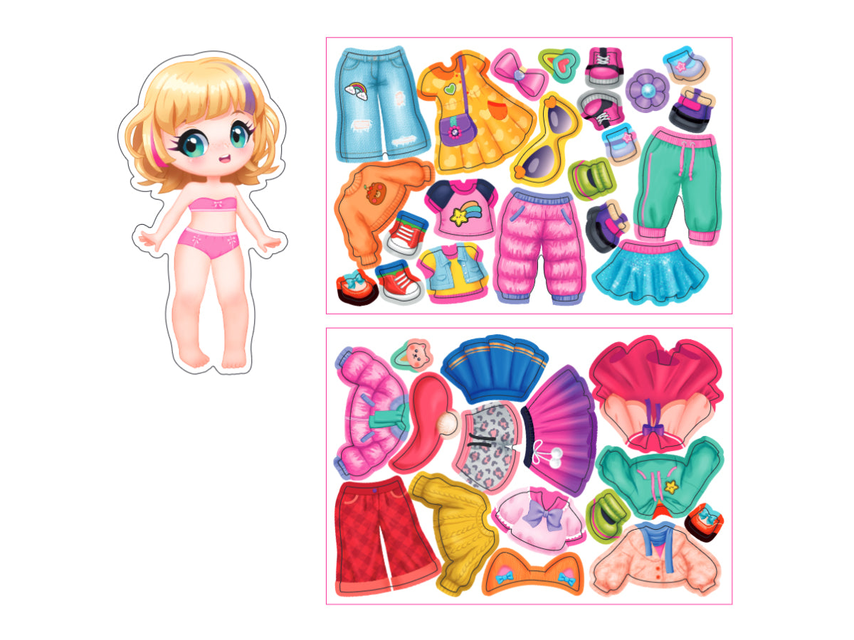 Игра магнитная "Одевашки. Алиса". Серия Магнитные истории (европодвес)