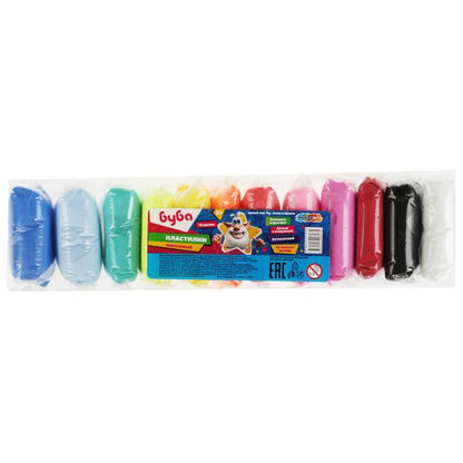 Легкий plastilin БУБА 12 feuilles 10 gr dans le paquet MultiArt en cor.66шт
