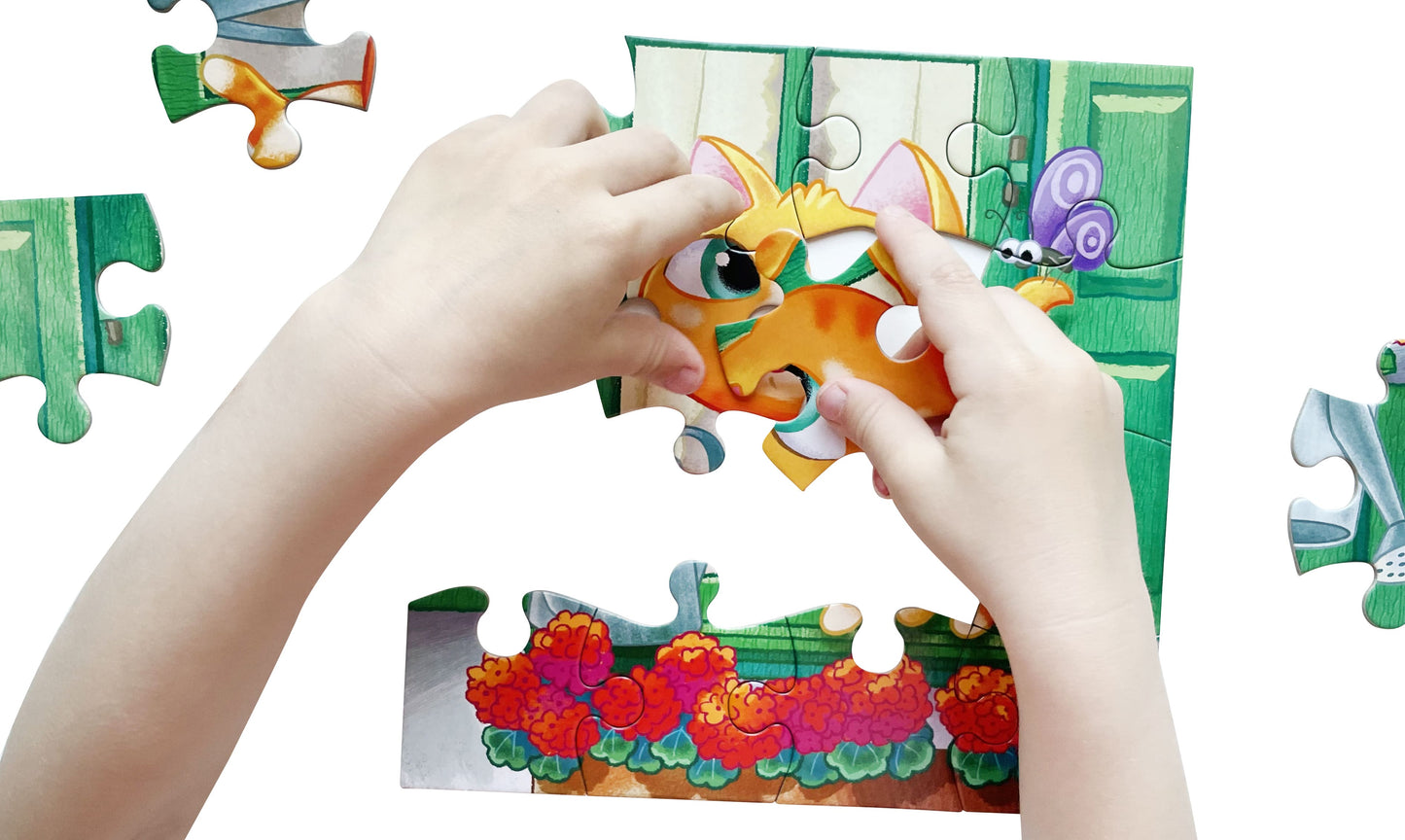 Пазл First Puzzle "Котик" (16 эл) Baby Toys