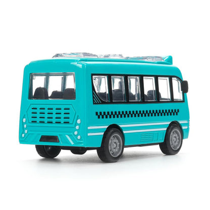 Машина пластик АВТОБУС 12 см, инерция, дверь Технопарк в кор.2*120шт