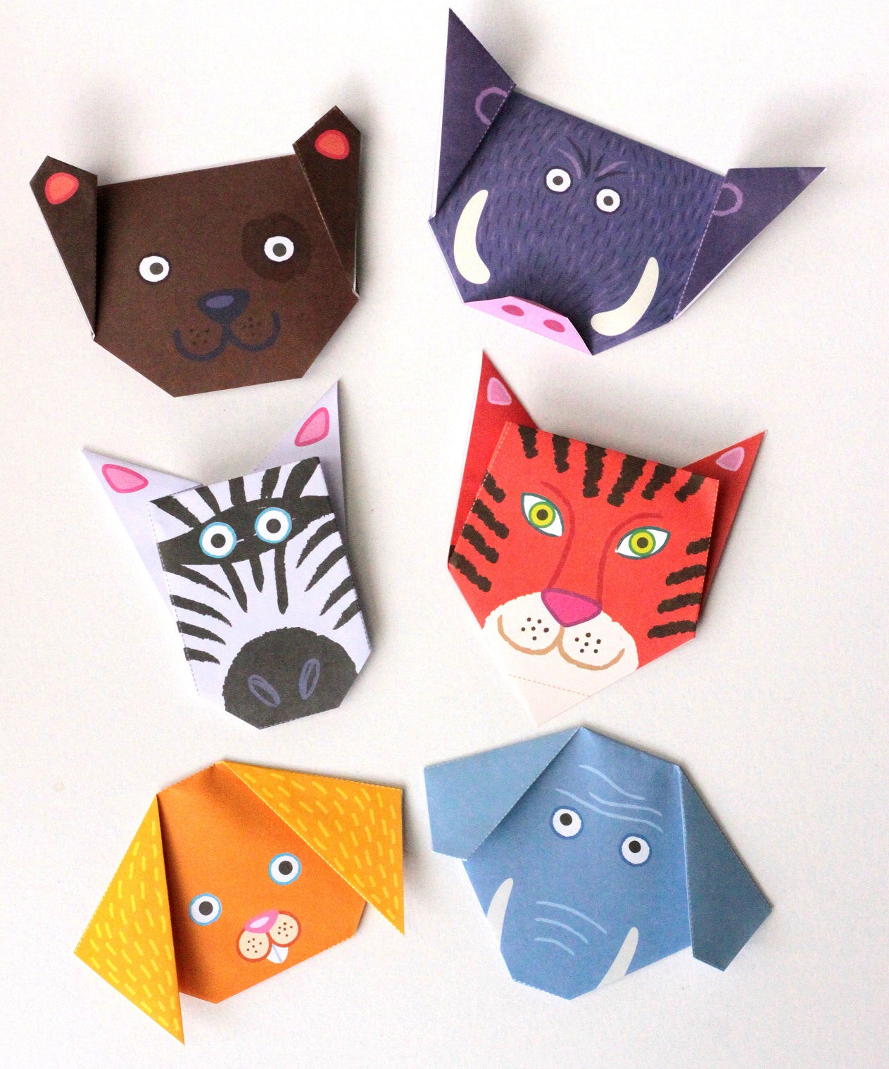 Набор для творчества. Оригами "Дикие зверята"