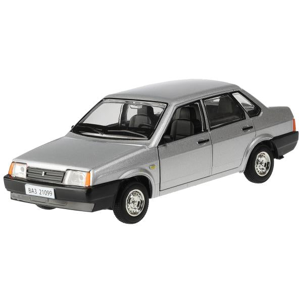 Машина металл свет-звук LADA 21099, 18,5 см, дв., кап.,bag.,инер.,сер., кор. Parc technologique en cor.2*12шт