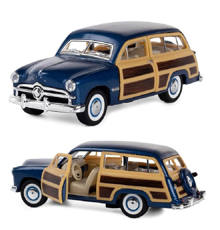 Kinsmart. Modèle art.KT5402/3 "Ford Woody Wagen 1949" 1:40 (синяя) инерц.