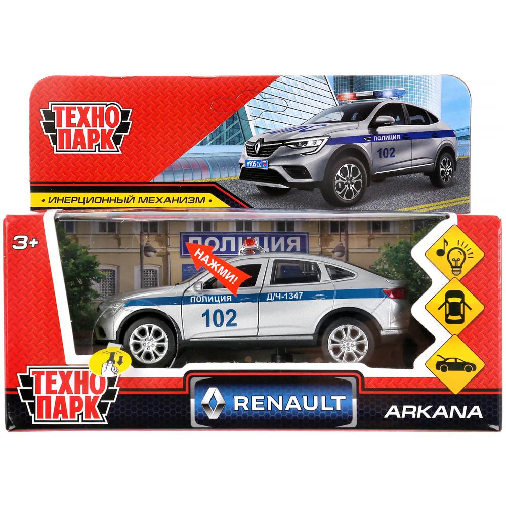 Machine en métal pour camion RENAULT ARKANA 12 cm, double, bagage, cor. Parc technologique dans le cor.2*36шт