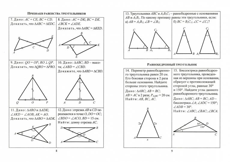 Korolkova. Géométrie. 7-8 classes. Réglez la situation sur les prix. (ФГОС)