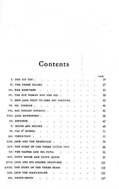 English Fairy Tales