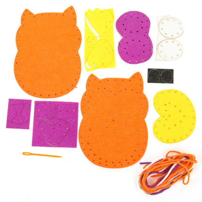 Игрушка из фетра cовушка МУЛЬТИ АРТ в кор.66шт