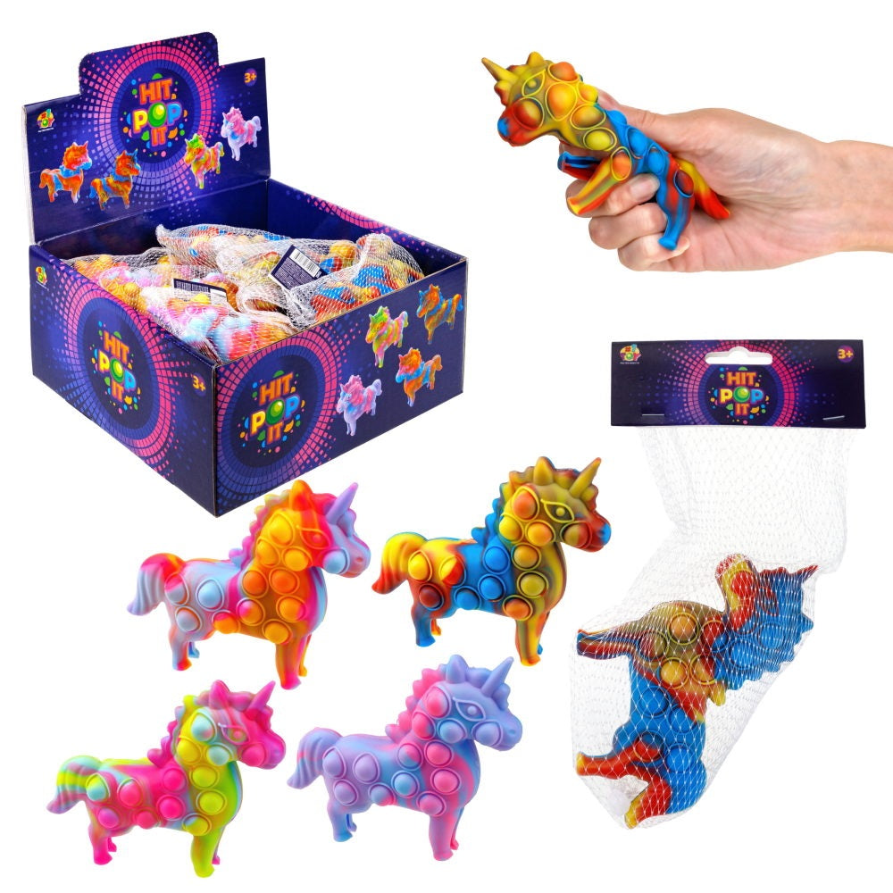 Appuyez sur Pop It. Жмяка "Единорог" 12х10,5х3,5 см цвета в ASSORTT. art.Т23452