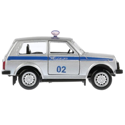 Machine en métal LAДА 4х4, politique 9 cm, inerte, ouverte. двери 6400B en Russie. cor. Parc technologique dans le cor.2*72шт