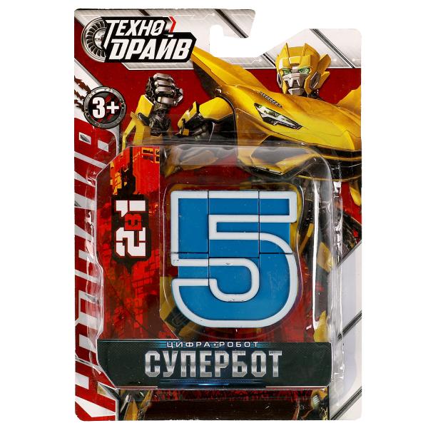 Робот супербот, трансформирующийся в цифру 5, блист.17,5*12*2,5см ТЕХНОДРАЙВ в кор.180шт