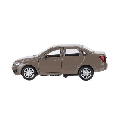 Машина металл LADA granta 11,5 см, двери, инерц, коричневый, кор. Технопарк в кор.2*36шт
