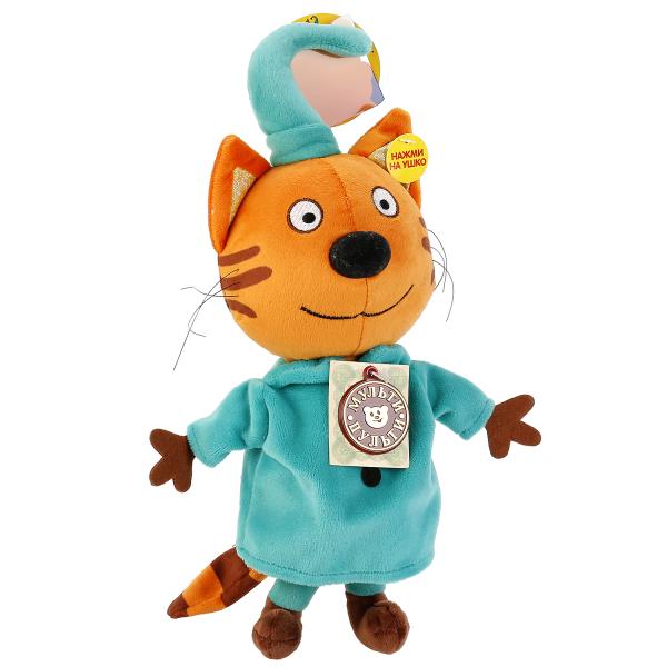 V92305/20 252927 Игрушка мягкая Три Кота Компот 20см, муз. чип, в пак МУЛЬТИ-ПУЛЬТИ в кор.24шт