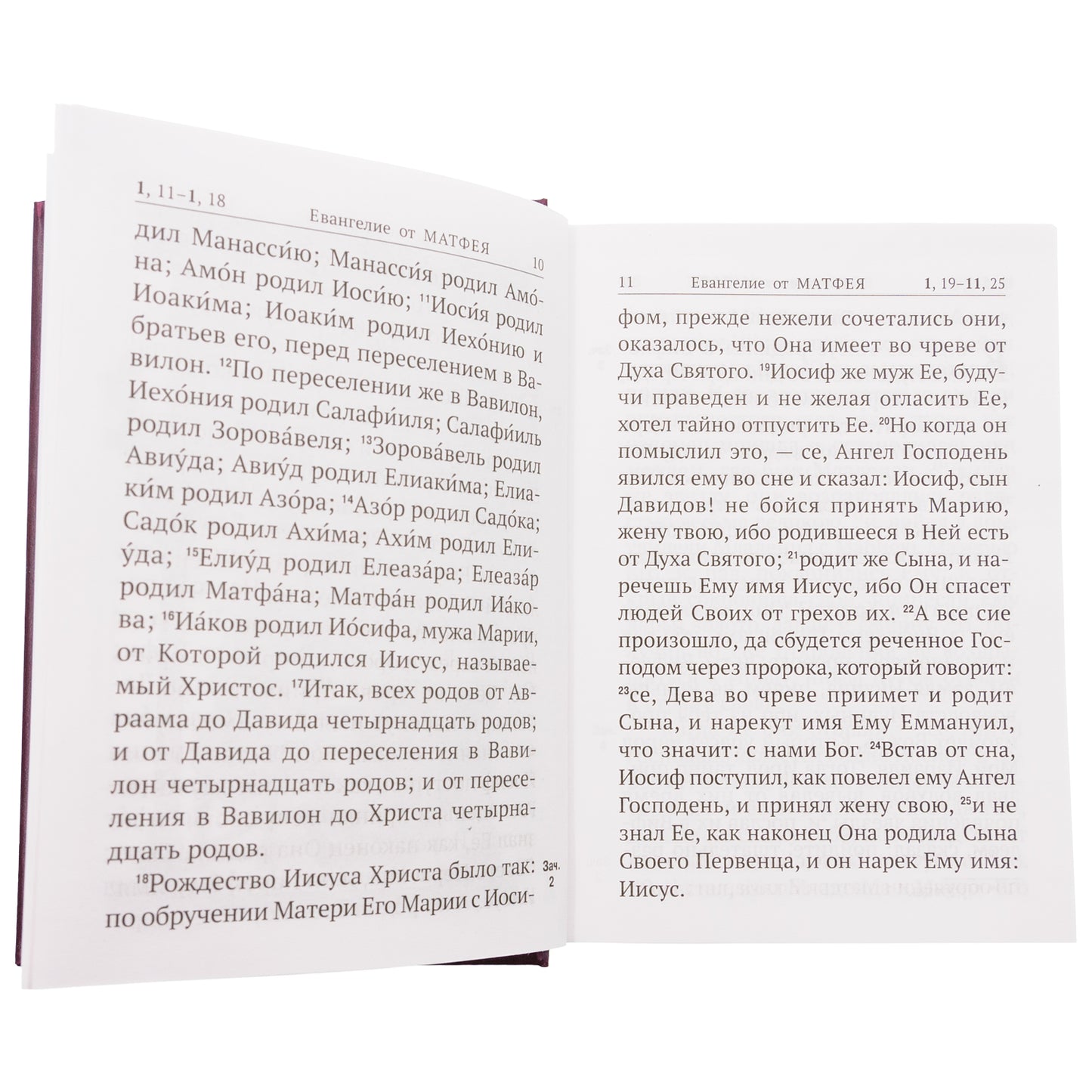 Новый Завет с выделенными словами Спасителя