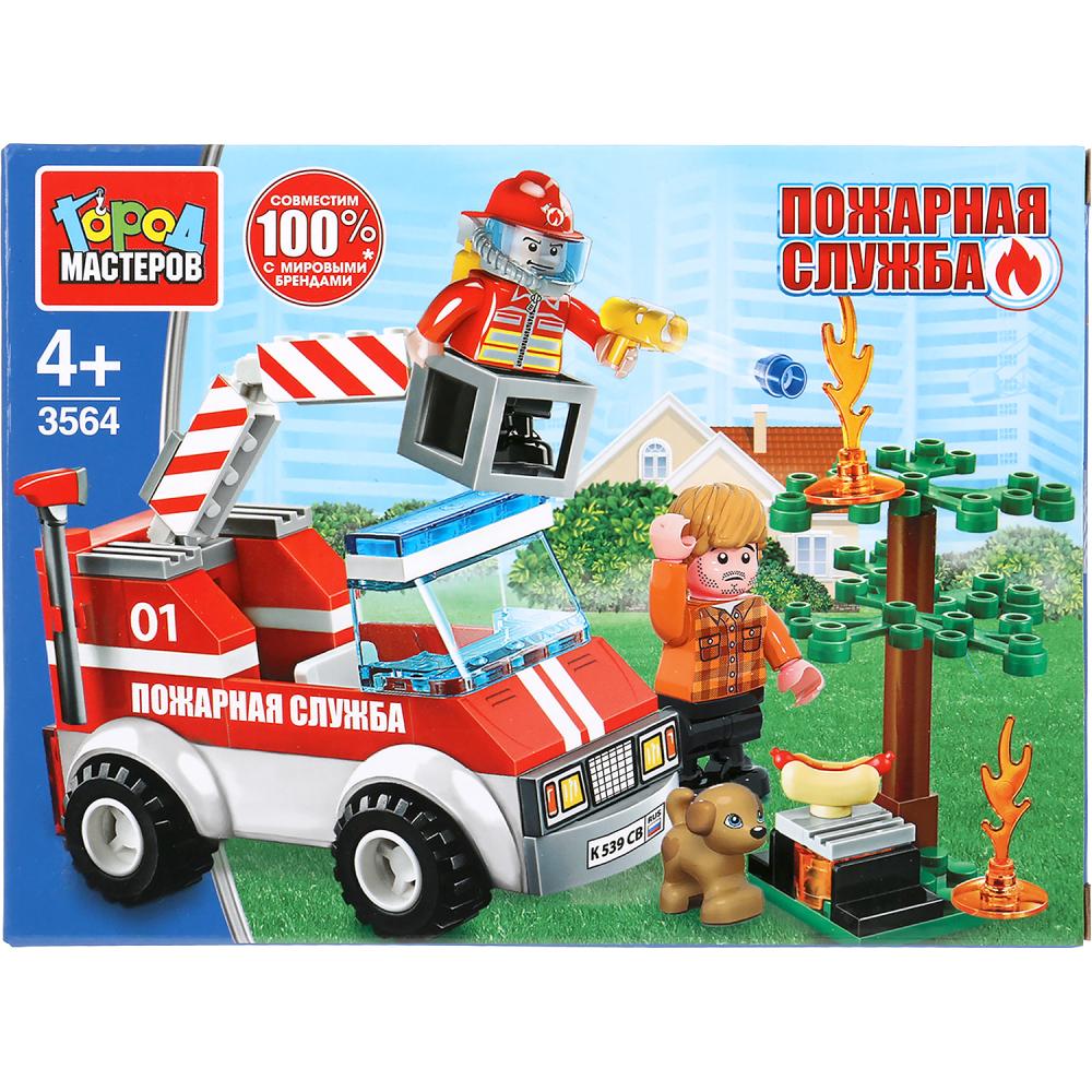 Le constructeur "пожар в лесу", avec figurines, 72 jours. en Russie. cor. Город мастеров в кор.80шт