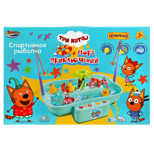 Игра рыбалка Три Кота кор.37,5*25*7,3см ИГРАЕМ ВМЕСТЕ в кор.2*18шт