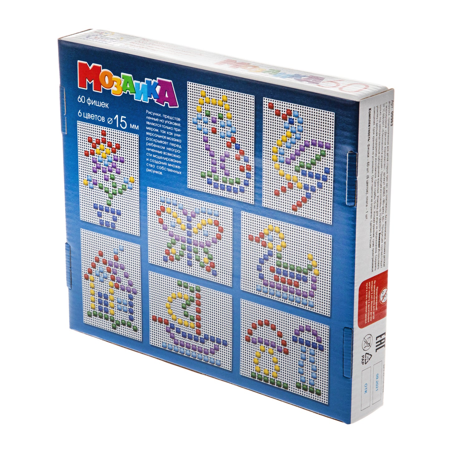 Мозаика d15/6 цв/60 эл/1 поле арт.00963