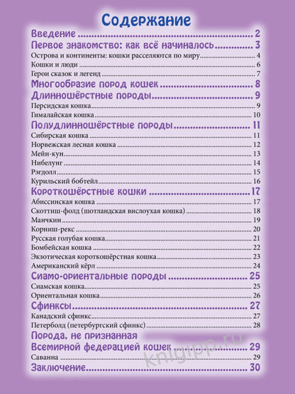 ЭНЦИКЛОПЕДИЯ. В МИРЕ ЗНАНИЙ. ВСЁ О КОШКАХ