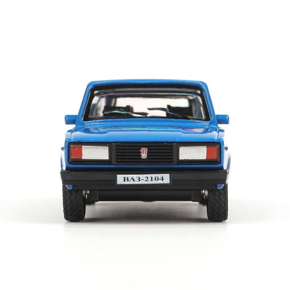 Машина металл LADA lada 2104 длина 10,5 см, инерц, синий, кор. Технопарк в кор.2*36шт