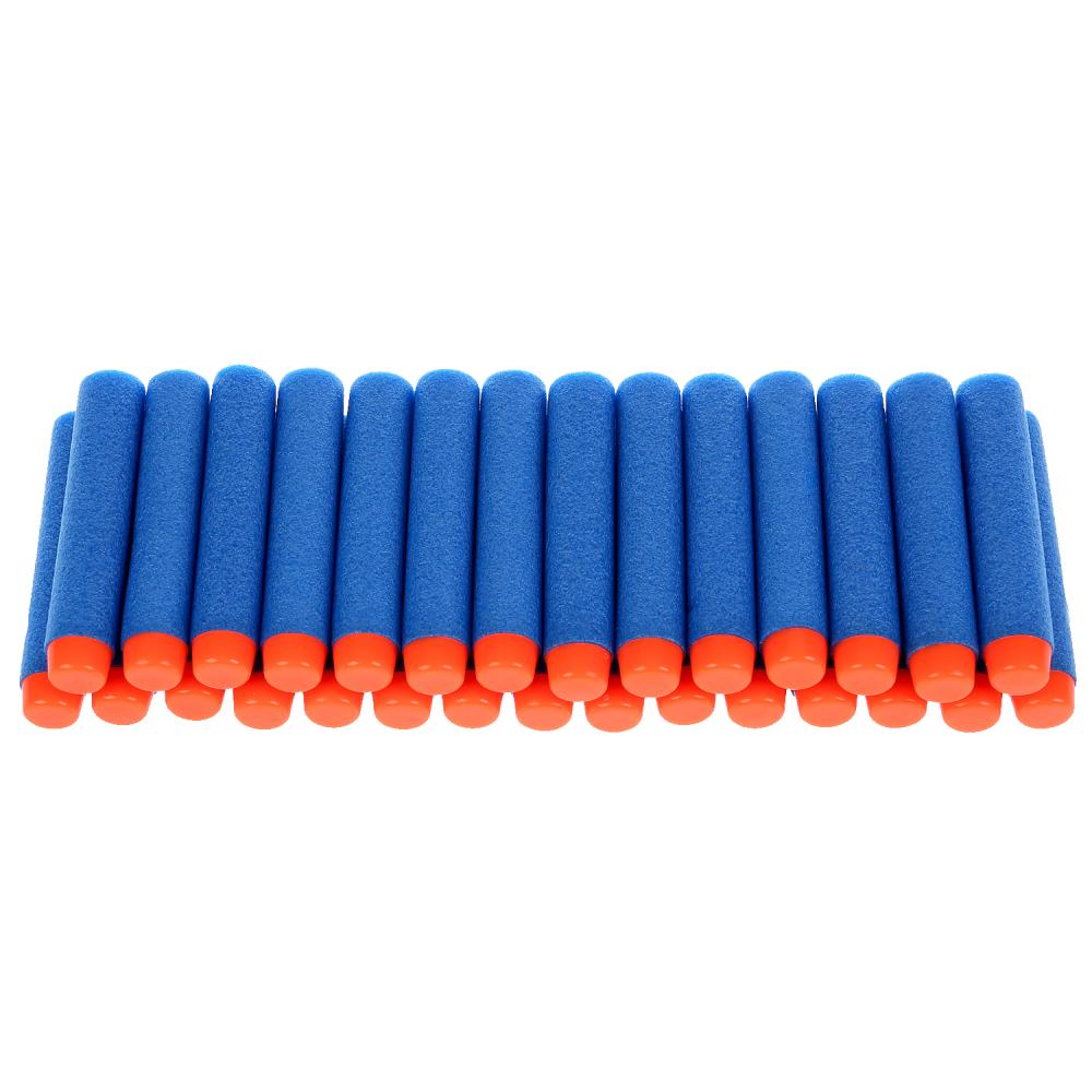 НАБОР ИЗ 30-И МЯГКИХ ПУЛЬ Д/БЛАСТЕРОВ "ИГРАЕМ ВМЕСТЕ" НА КАРТ (РУСС УП) 17*4,5*17,2СМ в кор.2*144наб