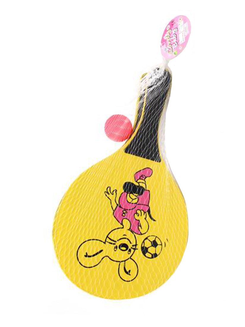 Ракетки детские "Пляж/ Мышонок" 18,5х 33 см. avec un panier de 3,5 cm, dans un assortiment, dans un ensemble d'art.653207